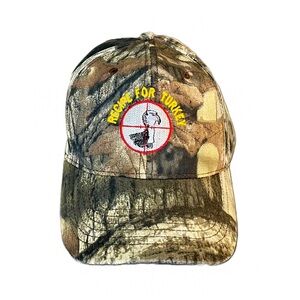 Recipe For Turkey Site Turkey Hunter Camouflage Heavy Canvas Snapback Cap OSFM